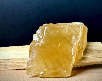 Honey Calcite Crystal: Healing Stone, Zodiac Gem, Home Decor