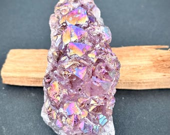 Iridescent Aura Amethyst Quartz Crystal-#12 | Gift | Healing | Home Decor | Spiritual Tool | Dorm | Collection