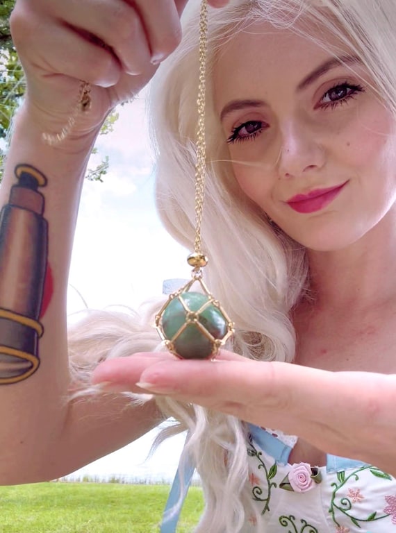 Green Aventurine Necklace: Good Luck Crystal Charm