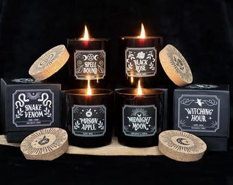 Midnight Ritual Gothic Candles | Home Decor | Gift | Halloween Decor | Spooky Season |