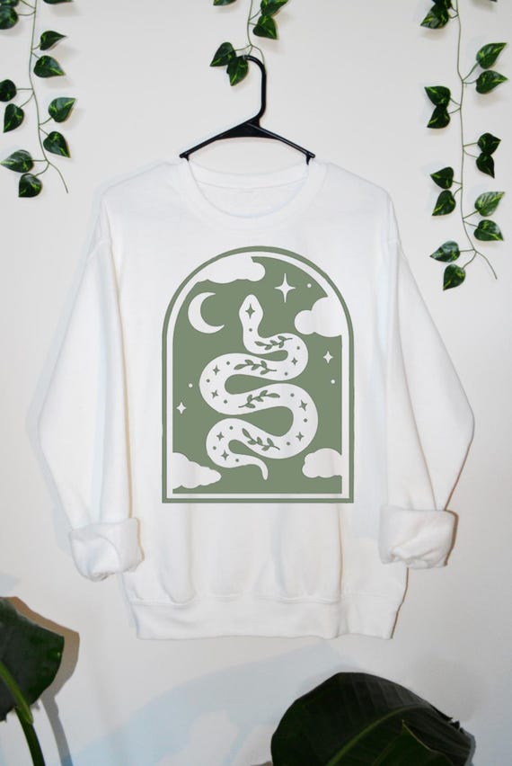 Mystic Snake Crewneck Sweatshirt: Customizable Unisex Design