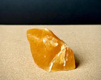 Orange Calcite Crystal: Healing Stone, Energy Gem, Home Decor