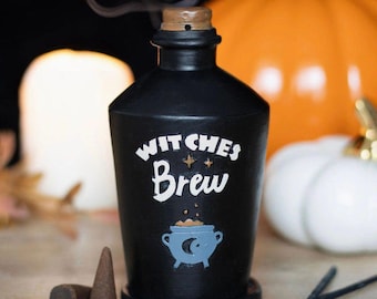 Witches Brew Potion Bottle Incense Cone Burner: Halloween Home Decor