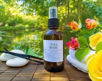 Heart Chakra Aura Spray: Rose, Vanilla & Lemon - Love Enhancing Mist