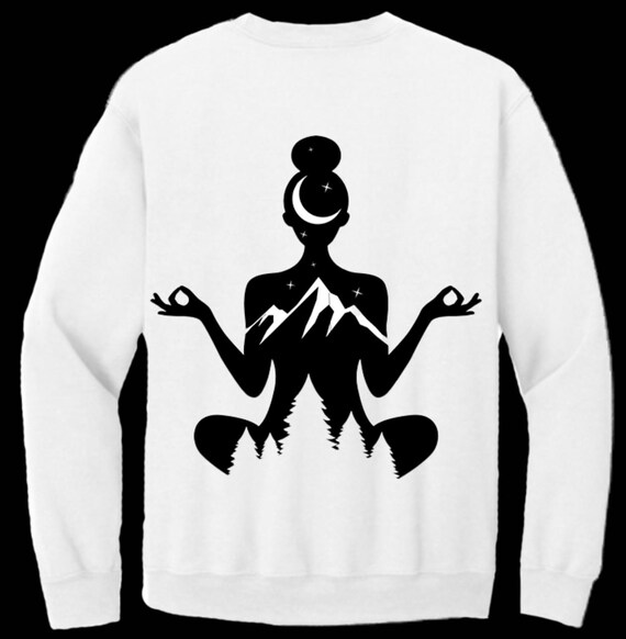 Customizable Unisex Crewneck Mountain Pose Sweatshirt | Gift | Holiday Gift | Stocking Stuffer