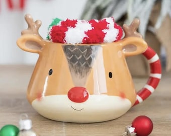 Christmas Reindeer Mug & Socks Set: Cozy Winter Gift