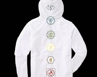 Reiki Unisex Chakra Fleece Sweatshirt: Loungewear Gift