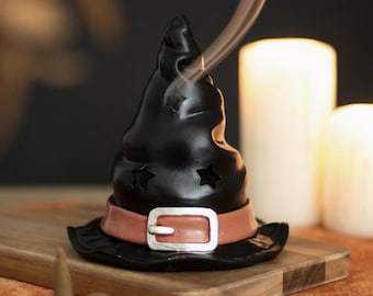 Witch Hat Incense Cone Burner: Halloween Spooky Decor