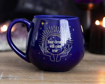 Fortune Teller Color Changing Mug Blue/Green/Pink | Gift | Home Decor | Spooky Season |