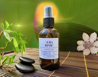 Reiki Infused  Third Eye Chakra Aura Spray  | Sage, Lavender, Vanilla And Vetiver | Intuition Awakening And Calming Energy Mist | Anja