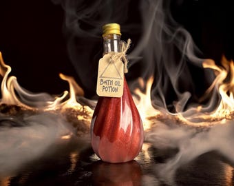 Fire Element Bath Oil: Rose, Sandalwood, Ylang Ylang, and Sweet Orange