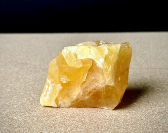 Orange Calcite Crystal: Healing Stone, Energy Gem, Home Decor
