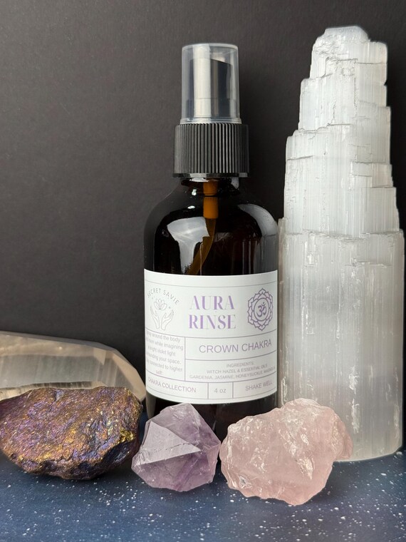 Crown Chakra Aura Spray: Gardenia, Jasmine & Honeysuckle - Energy Balancing