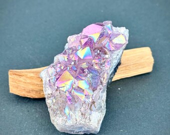 Iridescent Aura Amethyst Quartz Crystal-#10 | Gift | Healing | Home Decor | Spiritual Tool | Dorm | Collection