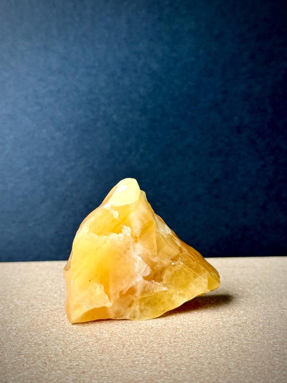 Orange Calcite Crystal: Healing Stone, Energy Gemstone, Home Decor