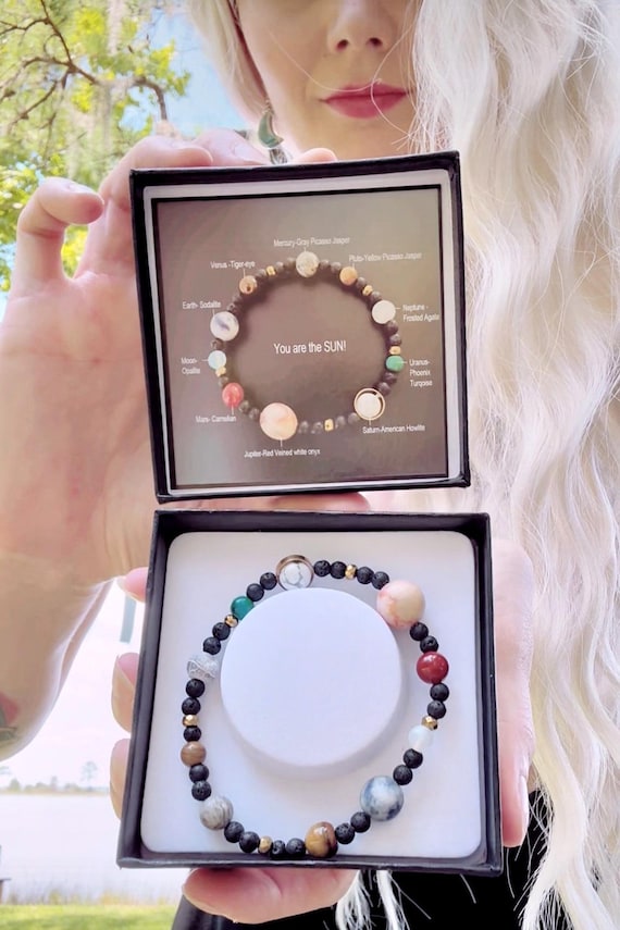 Planet Bracelet: Gemstone Solar System Bracelet