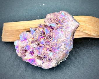 Iridescent Aura Amethyst Quartz Crystal-#6 | Gift | Healing | Home Decor | Spiritual Tool | Dorm | Collection