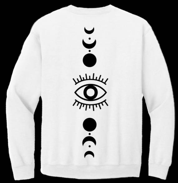 Customizable Unisex Seeing Crewneck Seeing Moon Sweatshirt | Gift | Holiday Gift | Stocking Stuffer