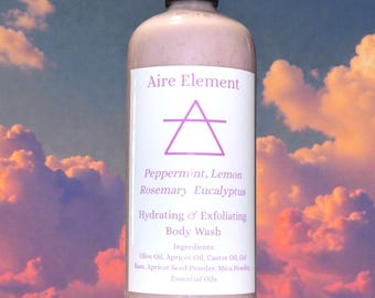 Aire Element Hydrating & Exfoliating Body Wash – 16 oz / 473 ml