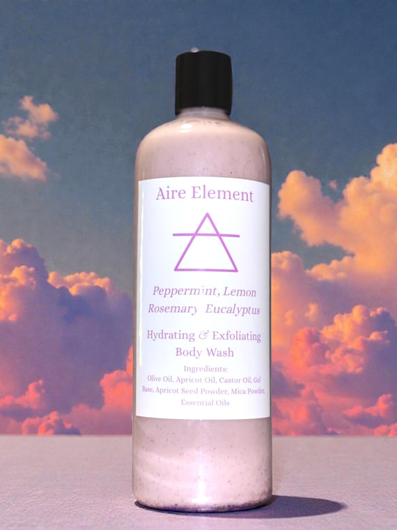 Aire Element Hydrating & Exfoliating Body Wash – 16 oz / 473 ml