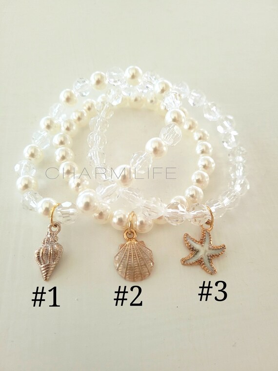 Ocean Charms For Bracelets - Beach Seashell Turtle Starfish Coastal Theme Jewelry