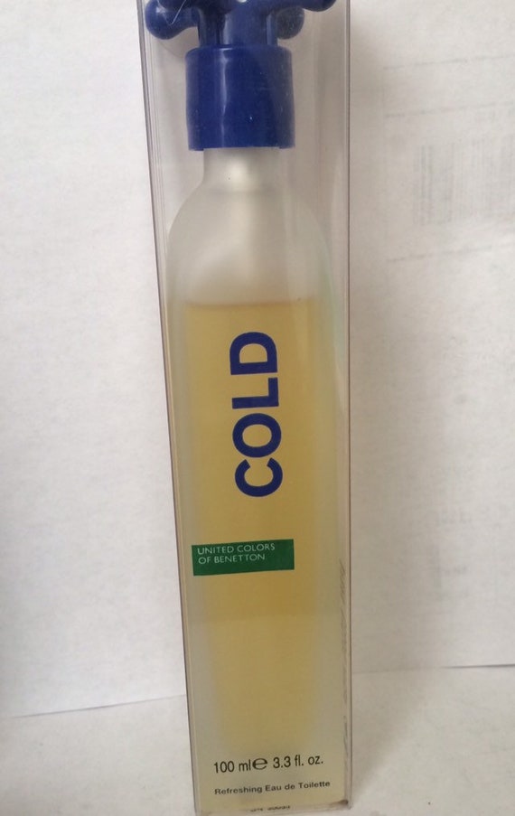 Cold de Benetton Eau de Toilette Spray para hombres 3.3oz100ML Colonia Cold de Benetton Eau de Toilette Spray para hombres 3.3oz100ML Colonia