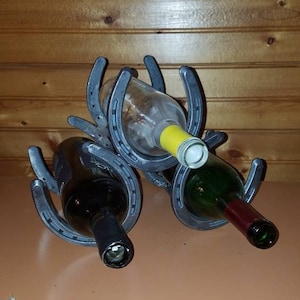 3 Bottle Pyramid Style Wine Rack - Etsy