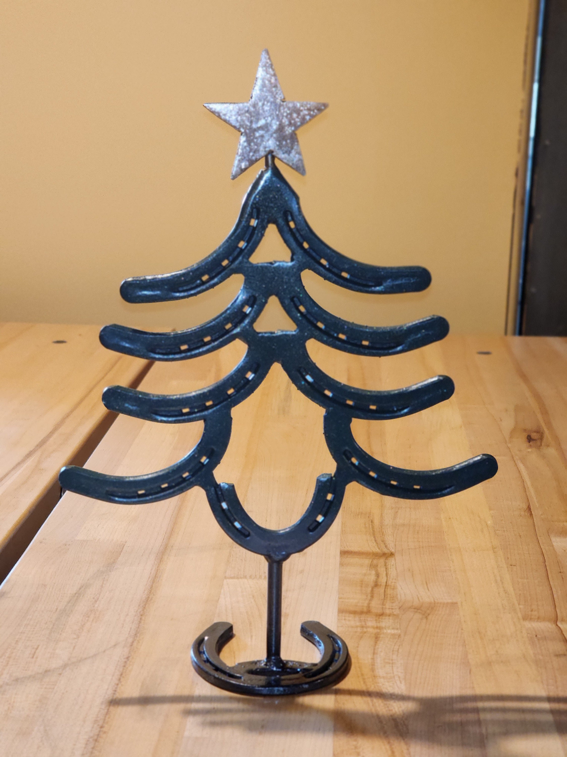 Horseshoe Christmas Tree Made From Authentic Horseshoes Cowboy Christmas  Tree, Western Christmas Decor 