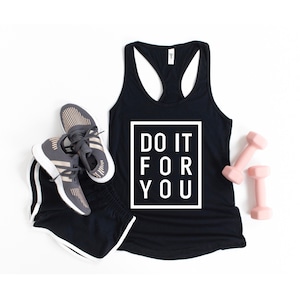 Camiseta Do It For You / Camisetas de tirantes para entrenamiento para mujeres / Camiseta de tirantes para entrenamiento / Top de entrenamiento para mujeres / Camisetas de entrenamiento / Camisetas de entrenamiento para mujeres / Top de entrenamiento