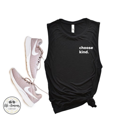 Choose Kind. Workout Tanks for Women Gym Tanks for Women Cute Workout Tanks  Muscle Tank Women Gifts for Her 