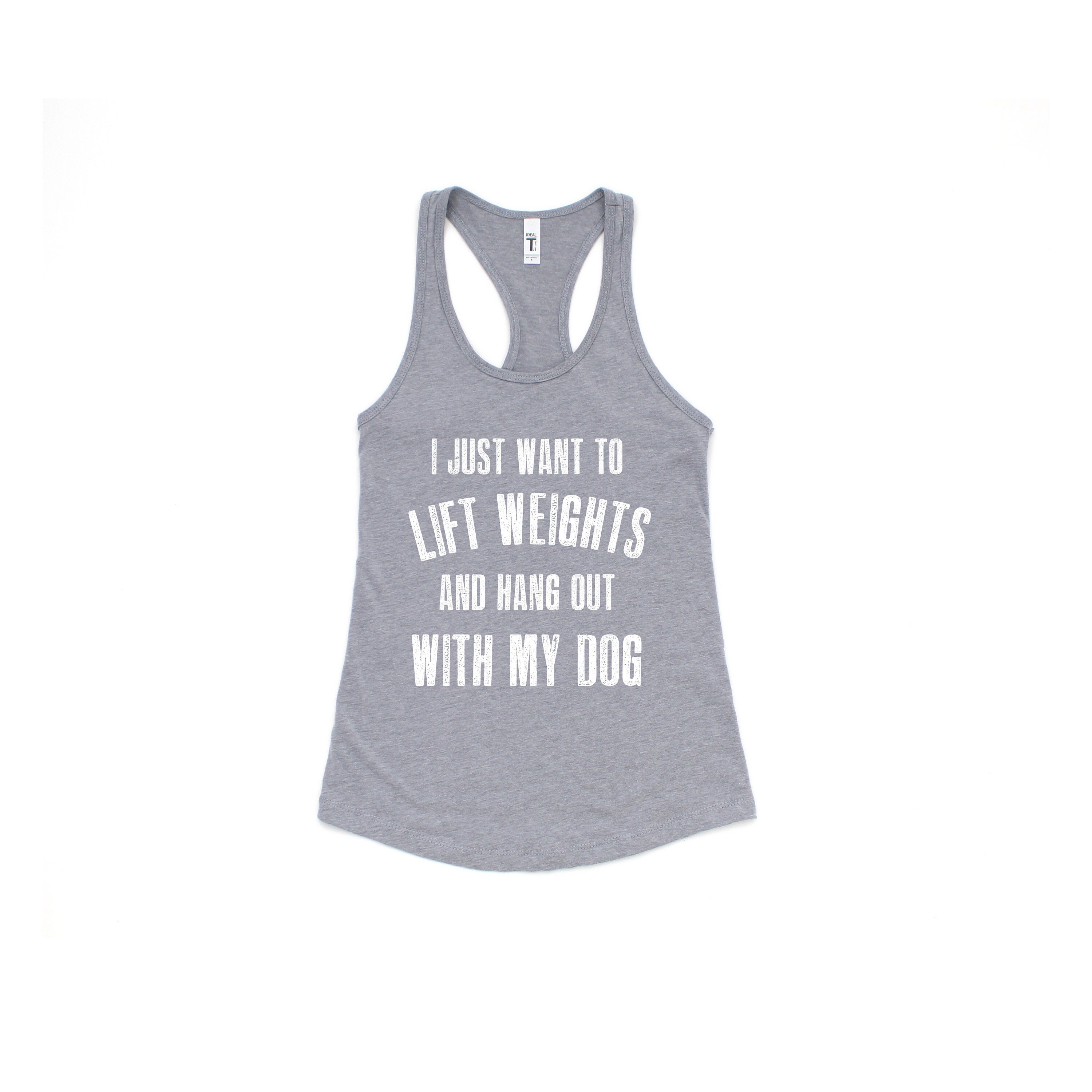Weights and Dog Tank Workout Tanks for Women Cute Workout - Etsy