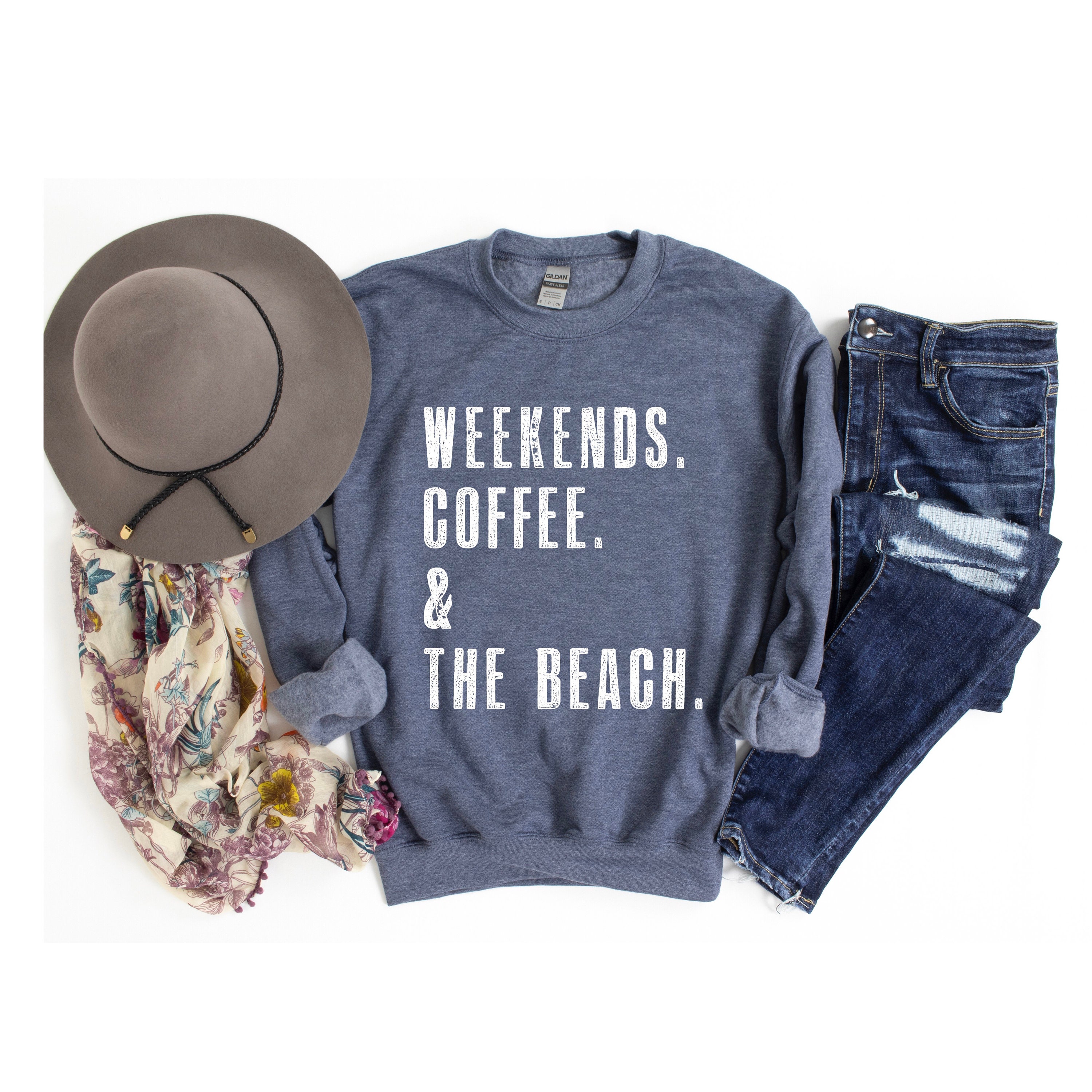 Weekends. Coffee. & The Beach. Beach Lover Gift Women - Etsy