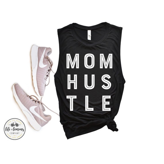 MOM HUSTLE Workout Tanks for Women Gym Tanks for Women Cute Workout Tanks  Muscle Tank Women Life and Lemons Company 