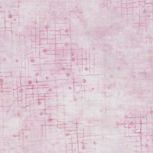 Robert Kaufman Batik Fabric, Soft Pink Grid with Dots on Pale Pink, by the yard