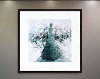 Small paper print, Angel, original,"Who Are These Angels CXXXI"