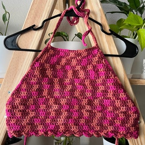 Crochet halter top