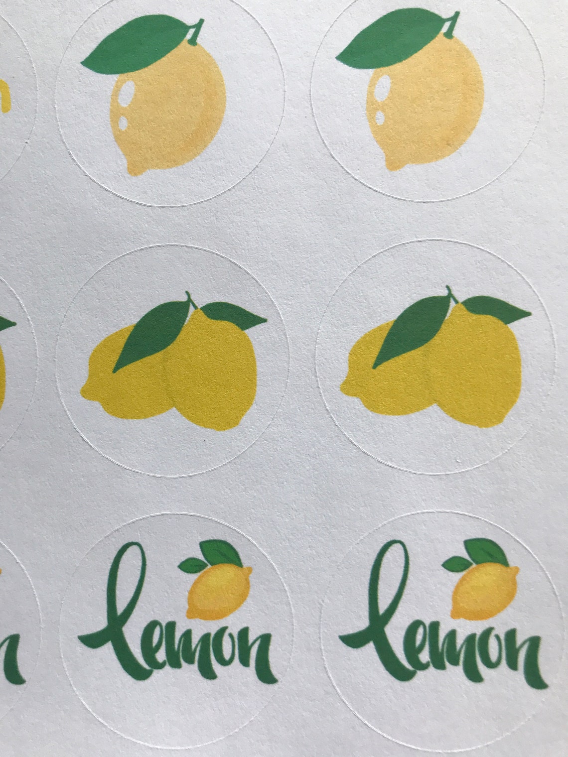 Lemon stickers summer lemon decals Etsy