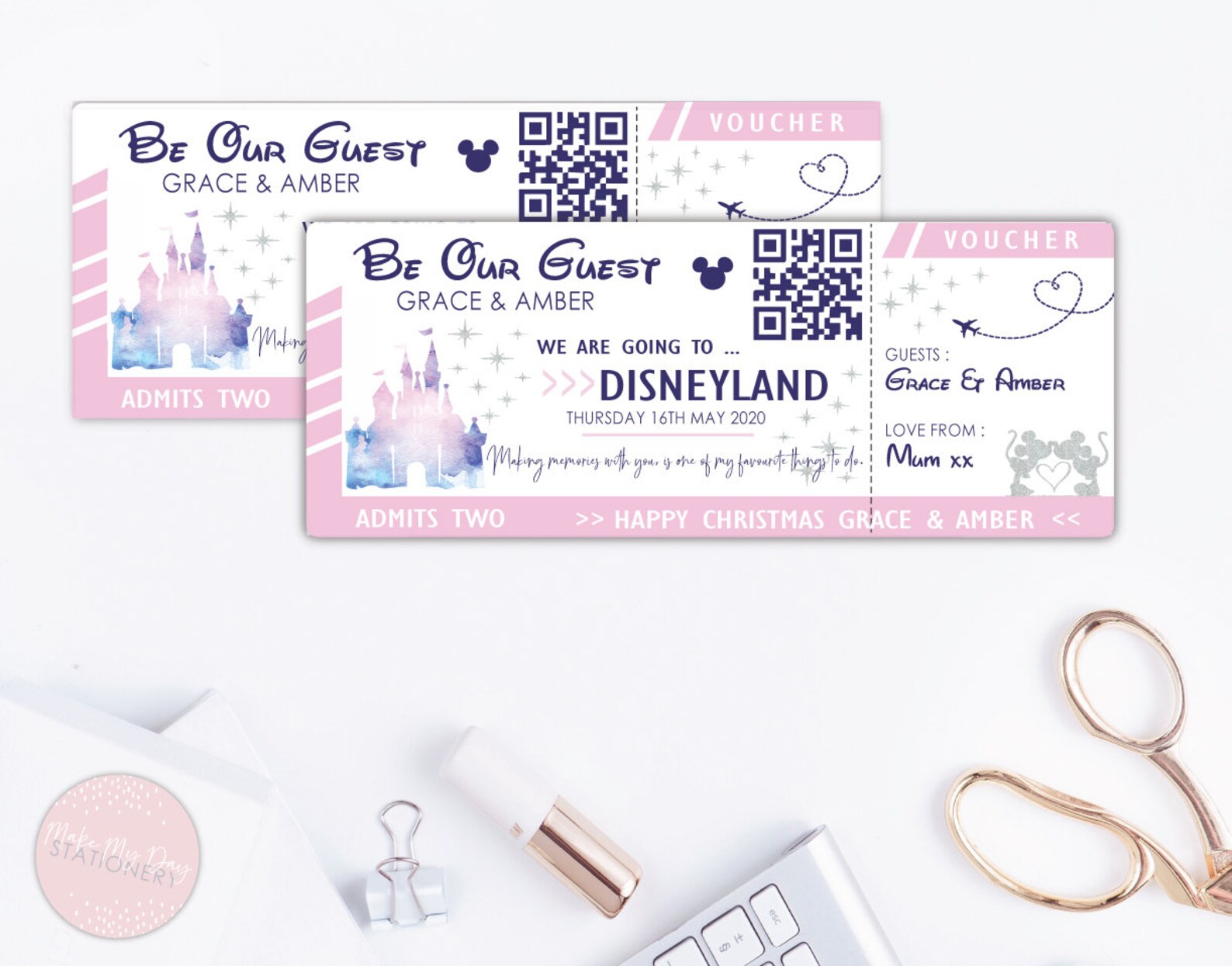 Personalised Boarding Pass Disney / Disneyworld Wedding Etsy UK