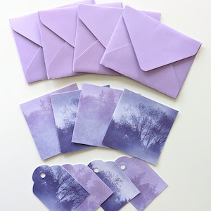 Jeu de cartes avec enveloppes et étiquettes cadeaux