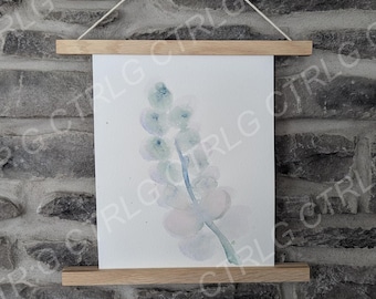 Eucalyptus plant watercolor painting, original art, made by hand, home gift, home decor, plant wall art decor