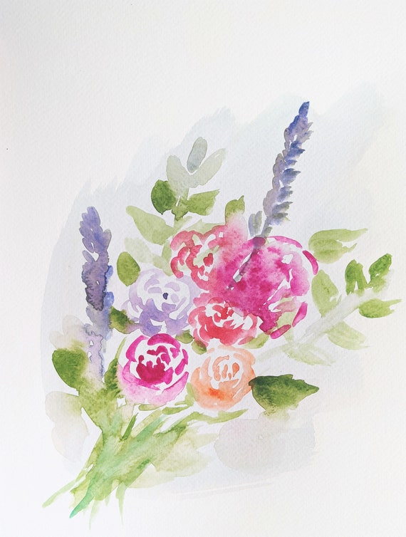 Watercolor Workbook  Bouquets – The Net Loft Traditional Handcrafts