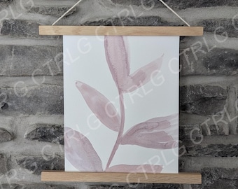 Plant blad aquarel, botanische kunst, decor, originele kunst, met de hand gemaakt cadeau