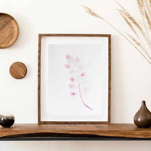 Botanical plant watercolor painting, original art, made by hand, home gift, home decor, plant wall art decor
