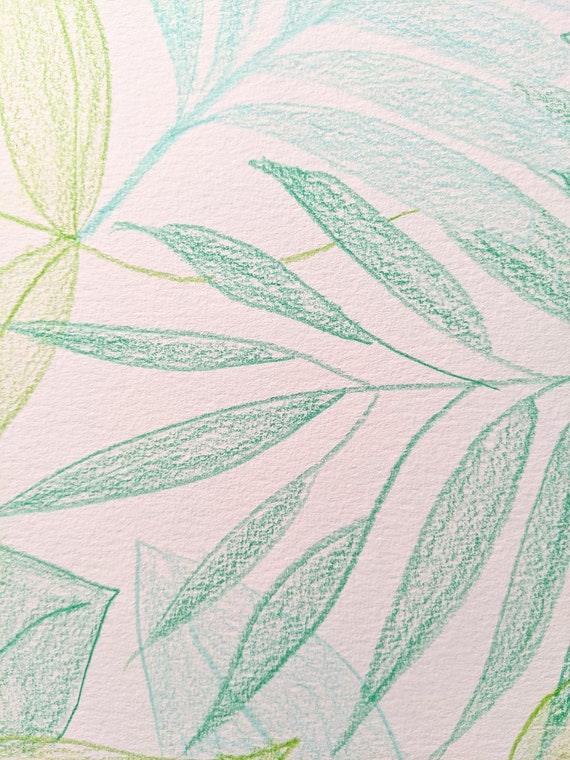 Plantas de la selva dibujo a lápiz en papel de acuarela - Etsy España Plantas de la selva dibujo a lápiz en papel de acuarela - Etsy España