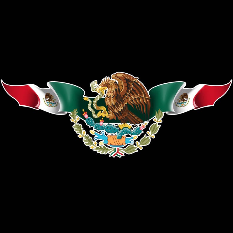 Mexico escudo Car Window Vinyl Sticker Decal Gobierno de ...