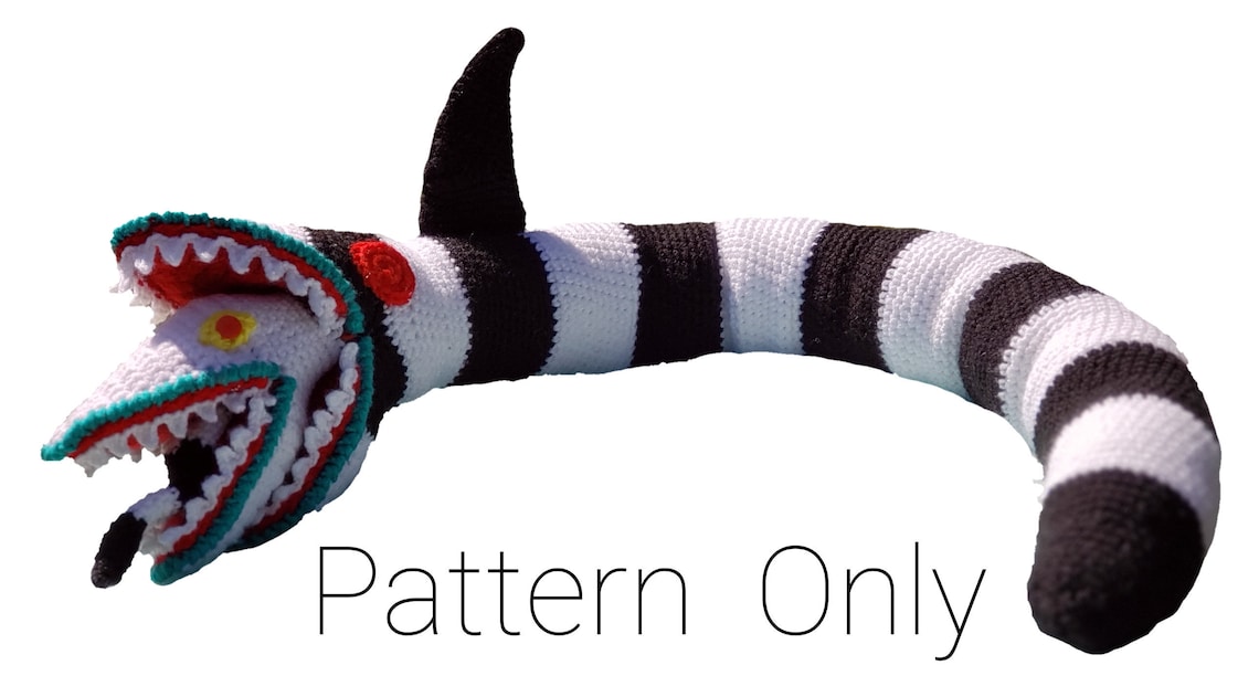 Beetlejuice Sandworm Crochet Pattern Instant PDF Download Etsy