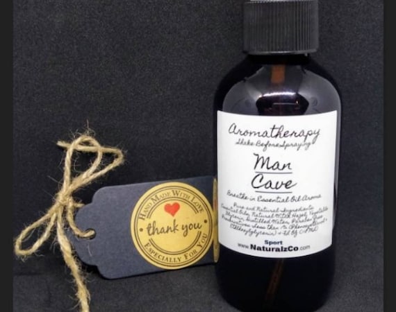 Mens Spray | Man Cave | Fragrance | Father | Boyfriend | For Men | Gift | Linen | Body | Essential Oils | NaturalzCo