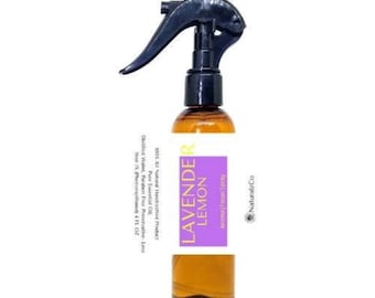 Lavender Lemon Spray | Linen Spray | 4 OZ | Aromatherapy | Room Spray | Aroma | Natural Essential Oil Aroma  | NaturalzCo