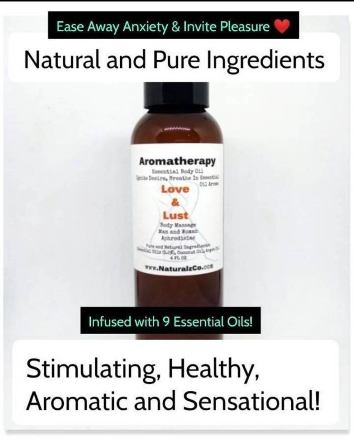 Aphrodisiac Massage Oil Natural Massage Oil Libido Love Etsy UK