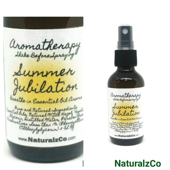 Aromatherapy Spray | Car Spray | Summer Scent | Refreshing | Room Spray | Linen Spray | Essential Oil Aroma | 2 OZ | Scent Spray | Natural